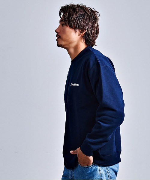 Dickies(ディッキーズ)の「『Dickes/ディッキーズ』裏起毛刺繍プリントクルーネック(スウェット・メンズ・オートミール/ネイビー/ブラウン/ブラック・LL/L/M)」の14枚目の写真
