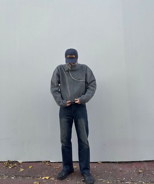 OURDAYZ（アワーデイズ）の「セミワイドデニムパンツ [ウォッシュドダークブルー]（デニムパンツ・レディース・その他・MEDIUM/X-LARGE/LARGE）」の11枚目の写真