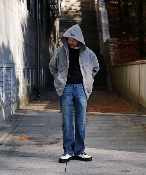 OURDAYZ（アワーデイズ）の「セミワイドデニムパンツ [ウォッシュドダークブルー]（デニムパンツ・レディース・その他・MEDIUM/X-LARGE/LARGE）」の12枚目の写真