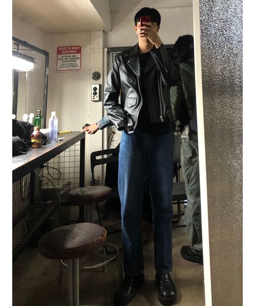 OURDAYZ（アワーデイズ）の「セミワイドデニムパンツ [ウォッシュドダークブルー]（デニムパンツ・レディース・その他・MEDIUM/X-LARGE/LARGE）」の15枚目の写真