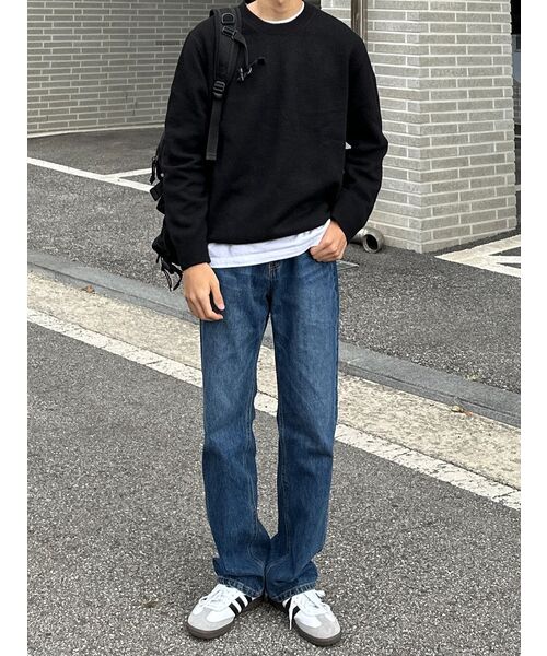 OURDAYZ（アワーデイズ）の「セミワイドデニムパンツ [ウォッシュドダークブルー]（デニムパンツ・レディース・その他・MEDIUM/X-LARGE/LARGE）」の16枚目の写真