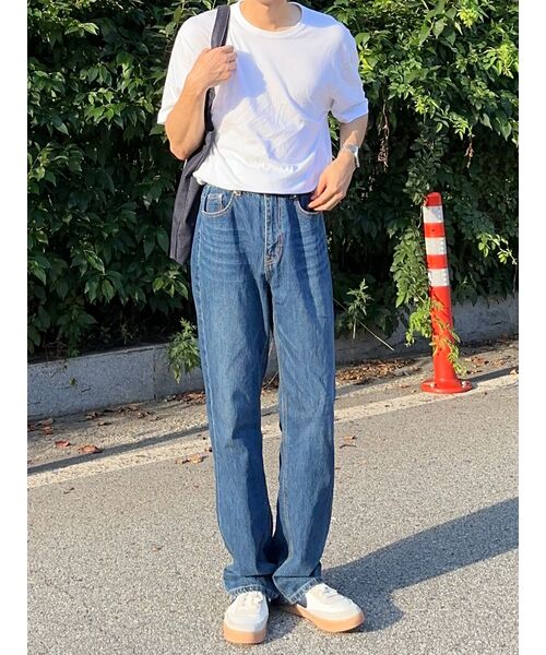 OURDAYZ（アワーデイズ）の「セミワイドデニムパンツ [ウォッシュドダークブルー]（デニムパンツ・レディース・その他・MEDIUM/X-LARGE/LARGE）」の17枚目の写真