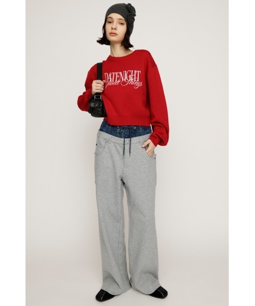 セール】LAYERED WAIST DOCKING CUT PT レイヤード ウエスト