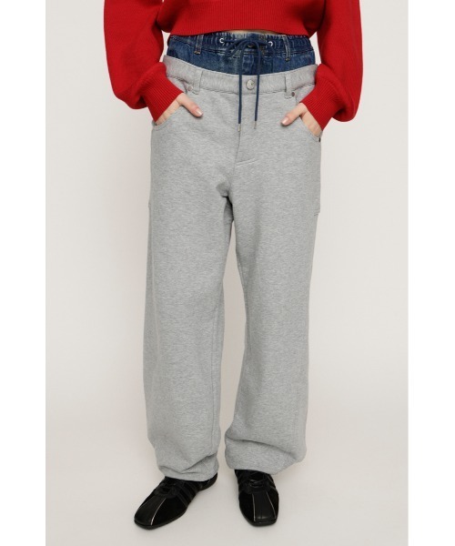 SLY LAYERED WAIST DOCKING PT レイヤード ウエスト セール】LAYERED WAIST DOCKING CUT PT レイヤード ウエスト