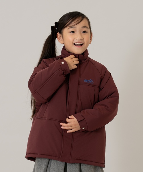 and D. petit main(アンドディープティマイン)の「中綿ブルゾン/アウター/あったか(ブルゾン・キッズ・ブラック/ブルーグレー/ダークオレンジ/レッド系その他/ライトカーキ/ネイビー・140cm/120cm/100cm/90cm/130cm/110cm)」の8枚目の写真