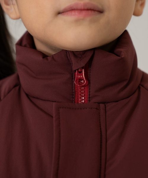 and D. petit main(アンドディープティマイン)の「中綿ブルゾン/アウター/あったか(ブルゾン・キッズ・ブラック/ブルーグレー/ダークオレンジ/レッド系その他/ライトカーキ/ネイビー・140cm/120cm/100cm/90cm/130cm/110cm)」の9枚目の写真