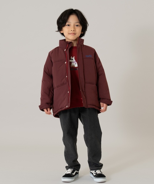 and D. petit main(アンドディープティマイン)の「中綿ブルゾン/アウター/あったか(ブルゾン・キッズ・ブラック/ブルーグレー/ダークオレンジ/レッド系その他/ライトカーキ/ネイビー・140cm/120cm/100cm/90cm/130cm/110cm)」の12枚目の写真