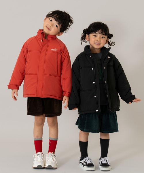 and D. petit main(アンドディープティマイン)の「中綿ブルゾン/アウター/あったか(ブルゾン・キッズ・ブラック/ブルーグレー/ダークオレンジ/レッド系その他/ライトカーキ/ネイビー・140cm/120cm/100cm/90cm/130cm/110cm)」の14枚目の写真