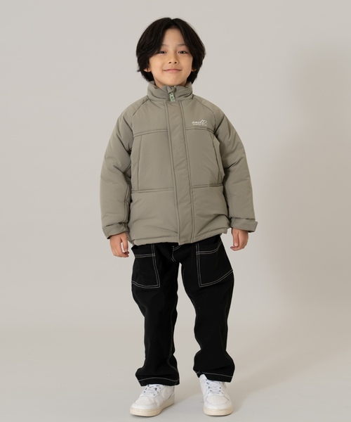 and D. petit main(アンドディープティマイン)の「中綿ブルゾン/アウター/あったか(ブルゾン・キッズ・ブラック/ブルーグレー/ダークオレンジ/レッド系その他/ライトカーキ/ネイビー・140cm/120cm/100cm/90cm/130cm/110cm)」の16枚目の写真