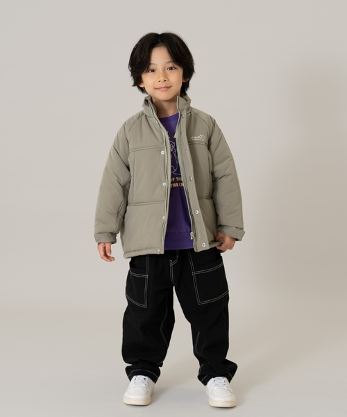 and D. petit main(アンドディープティマイン)の「中綿ブルゾン/アウター/あったか(ブルゾン・キッズ・ブラック/ブルーグレー/ダークオレンジ/レッド系その他/ライトカーキ/ネイビー・140cm/120cm/100cm/90cm/130cm/110cm)」の17枚目の写真