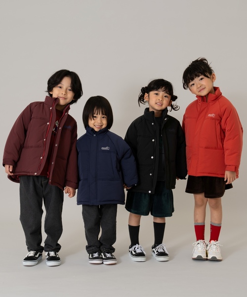 and D. petit main(アンドディープティマイン)の「中綿ブルゾン/アウター/あったか(ブルゾン・キッズ・ブラック/ブルーグレー/ダークオレンジ/レッド系その他/ライトカーキ/ネイビー・140cm/120cm/100cm/90cm/130cm/110cm)」の19枚目の写真