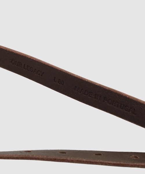 Our Legacy（アワーレガシー）の「OUR LEGACY 2 CM BELT（ベルト・メンズ・ブラウン・70/80）」の5枚目の写真