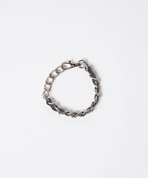 AFF AIVER（エイエフエフアイバー）の「AFF AIVER　編込みチェーンブレスレット　MADE IN JAPAN（ブレスレット・メンズ・ブラック/ブラウン・FREE）」の12枚目の写真