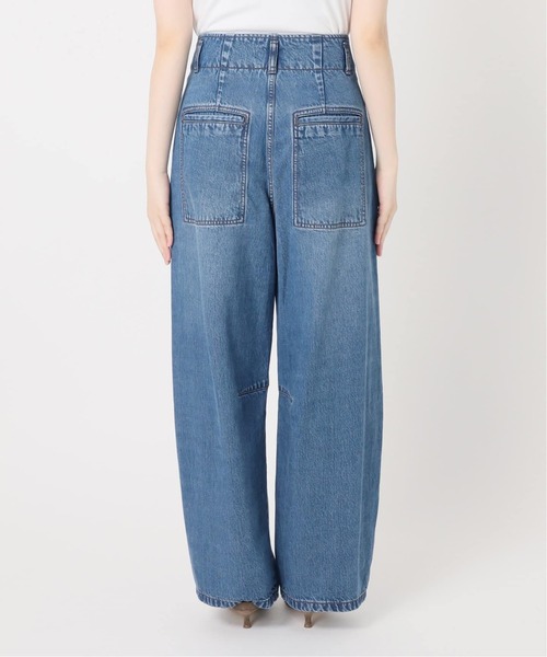 Noble(ノーブル)の「《追加》スージングデニムフォルムタックパンツ(デニムパンツ・レディース・ネイビー・38/36)」の15枚目の写真