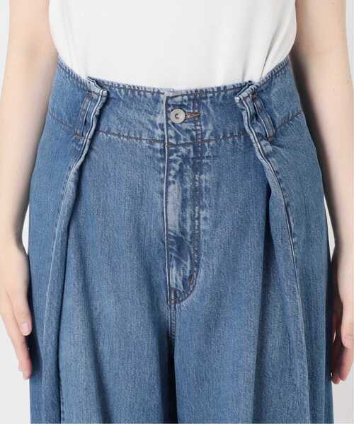 Noble(ノーブル)の「《追加》スージングデニムフォルムタックパンツ(デニムパンツ・レディース・ネイビー・38/36)」の16枚目の写真