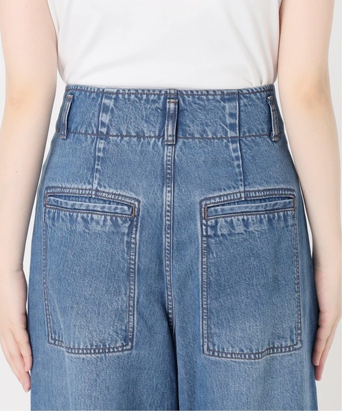 Noble(ノーブル)の「《追加》スージングデニムフォルムタックパンツ(デニムパンツ・レディース・ネイビー・38/36)」の17枚目の写真