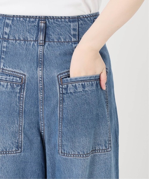 Noble(ノーブル)の「《追加》スージングデニムフォルムタックパンツ(デニムパンツ・レディース・ネイビー・38/36)」の18枚目の写真