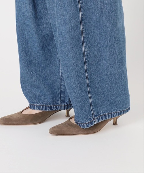 Noble(ノーブル)の「《追加》スージングデニムフォルムタックパンツ(デニムパンツ・レディース・ネイビー・38/36)」の19枚目の写真