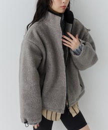 Contrast Zip Boa Jacket / コントラストジップボアジャケット