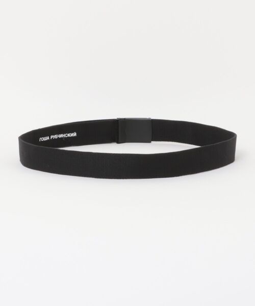 Gosha Rubchinskiy(ゴーシャラブチンスキー)の「GOSHA RUBCHINSKIY/ゴーシャ・ラブチンスキー/BELT(ベルト・メンズ・ブラック・F)」の2枚目の写真