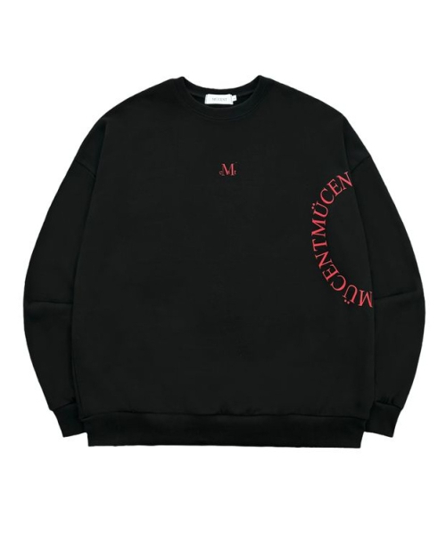 MUCENT（ムセント）の「サイド円形ロゴシグネチャースウェット（男女共用）（スウェット・レディース・カーキ/ブラック・LARGE/SMALL）」の7枚目の写真