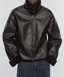 V2 | V2／8227レザームートンコート(2wayカラー)(ムートンコート)