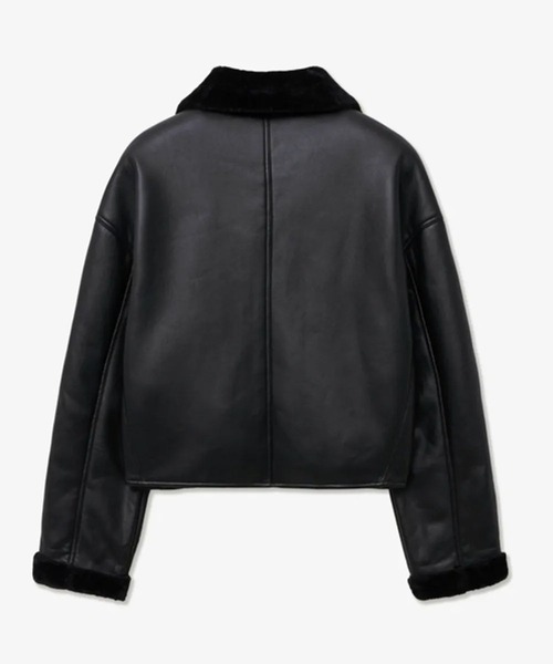 V2（ブイツー）の「V2／8227レザームートンコート(2wayカラー)（ムートンコート・メンズ・ブラック・MEDIUM/LARGE）」の11枚目の写真