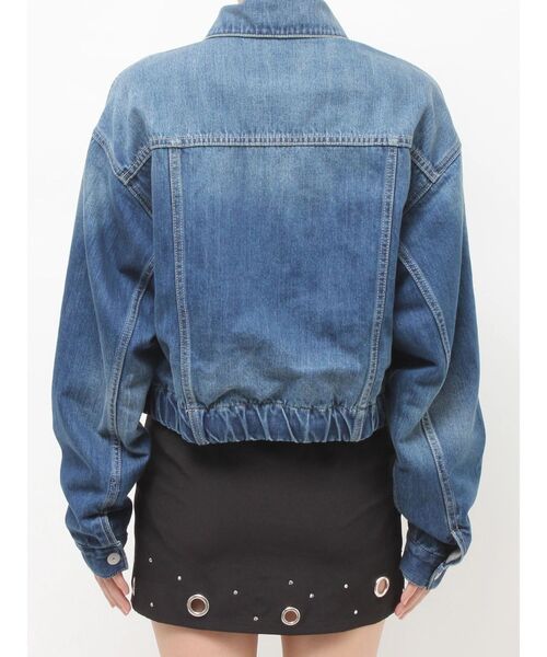 GYDA（ジェイダ）の「reversible chain Symmetry GYDAショートデニムGジャン（デニムジャケット・レディース・ライトブルー/ブルー・FREE）」の22枚目の写真