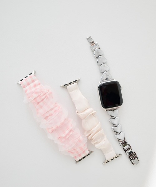tiny tiny（ティニーティニー）の「Apple Watch / アップルウォッチ メタルハートベルト[tiny tiny(ティニーティニー)]（スマホグッズ・レディース・グレー/ピンク・0）」の8枚目の写真