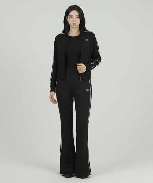 BORN TO WIN（ボーントゥウィン）の「W PIPING LINE ZIP UP JACKET [BLACK]（ジャージ・レディース・その他・1/2/3）」の10枚目の写真