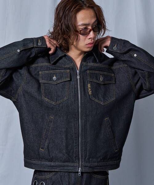 sqnz（エスキュンズ）】sqnz double pocket zip denim / ユニセックス 