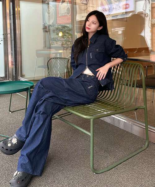 SEQUENZ(シークエンズ)の「※WEB限定 / セットアップ対応 / ダブルポケットリジッドデニムJK /sqnz double pocket zip denim(ブルゾン・メンズ・ネイビー/ブラック系その他・SMALL/LARGE/MEDIUM)」の15枚目の写真