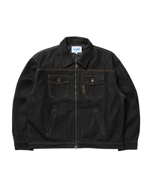 SEQUENZ(シークエンズ)の「※WEB限定 / セットアップ対応 / ダブルポケットリジッドデニムJK /sqnz double pocket zip denim(ブルゾン・メンズ・ネイビー/ブラック系その他・SMALL/LARGE/MEDIUM)」の7枚目の写真