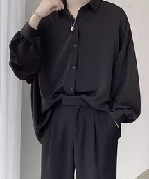 WESTBOY | ネクタイ付き オーバーサイズ とろみ シャツ WO25W15TP02(シャツ/ブラウス)