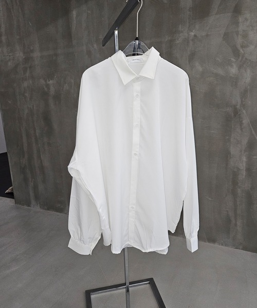 WESTBOY（ウエストボーイ）の「ネクタイ付き オーバーサイズ とろみ シャツ WO25W15TP02（シャツ/ブラウス・メンズ・ブラック/ホワイト・XL/M/L）」の10枚目の写真