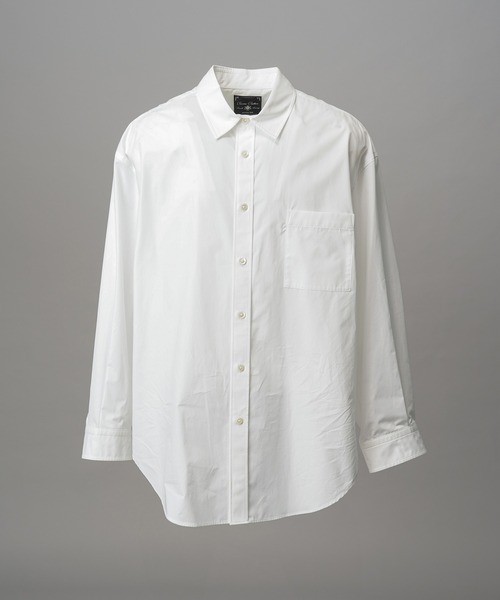 UNISEX 120/2 Suvin Cotton Typewriter Prime-Over Shirt Coat MAISON SPECIAL пальто‑рубашка