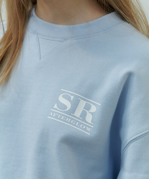 SO IR(ソイール)の「SR SMALL LOGO SWEATSHIRT - SKYBLUE(スウェット・レディース・その他・FREE)」の3枚目の写真