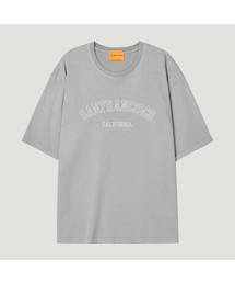 DOUBLE EIGHT（ダブルエイト）の「サンフランシスコ刺繍ピグメント半袖オーバーフィット（ライトグレー）（Tシャツ/カットソー）」