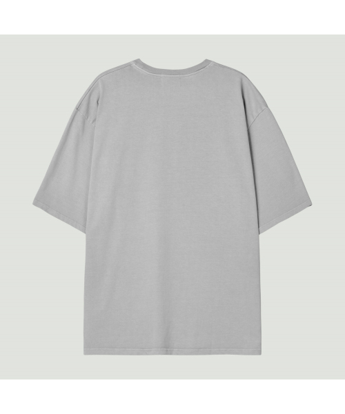 DOUBLE EIGHT(ダブルエイト)の「サンフランシスコ刺繍ピグメント半袖オーバーフィット(ライトグレー)(Tシャツ/カットソー・メンズ・ライトグレー・FREE)」の2枚目の写真