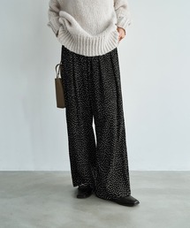 STYLE DELI | 【LUXE】楊柳スモールドット柄プリーツパンツ(その他パンツ)
