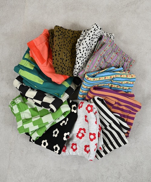 Life Support Products（ライフサポートプロダクツ）の「【26年春夏新色】【プチプラ】のびっと総柄パンツ（その他パンツ・キッズ・グリーン/カーキ/ブラック系1/ピンク/ライトグレー/レッド/ライトグリーン/ライトピンク/ライトブルー/ブラック/ブラック系2/パープル・90/130/100/95/80/120/110）」の13枚目の写真