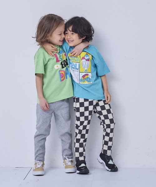 Life Support Products（ライフサポートプロダクツ）の「【26年春夏新色】【プチプラ】のびっと総柄パンツ（その他パンツ・キッズ・グリーン/カーキ/ブラック系1/ピンク/ライトグレー/レッド/ライトグリーン/ライトピンク/ライトブルー/ブラック/ブラック系2/パープル・90/130/100/95/80/120/110）」の15枚目の写真