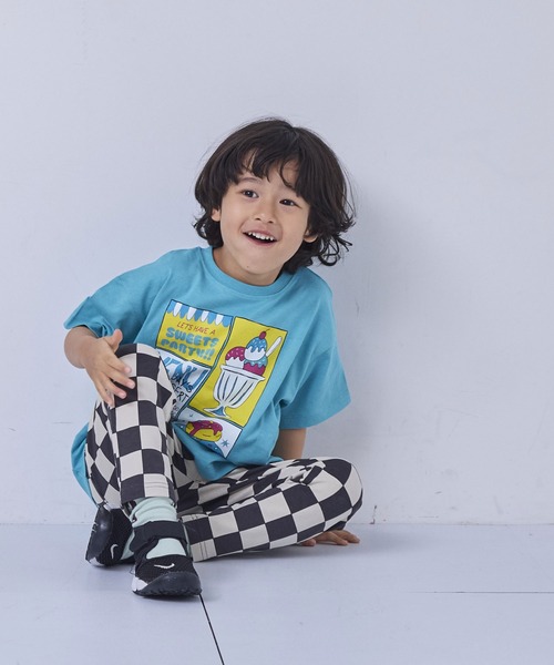 Life Support Products（ライフサポートプロダクツ）の「【26年春夏新色】【プチプラ】のびっと総柄パンツ（その他パンツ・キッズ・グリーン/カーキ/ブラック系1/ピンク/ライトグレー/レッド/ライトグリーン/ライトピンク/ライトブルー/ブラック/ブラック系2/パープル・90/130/100/95/80/120/110）」の16枚目の写真