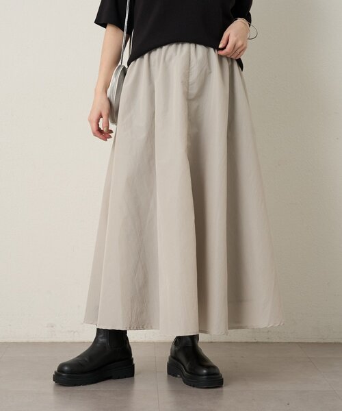 Omekashi（オメカシ）の「フレアスカート（スカート・レディース・グレー/オフホワイト/ブラック・38/36）」の3枚目の写真