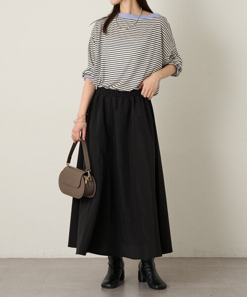 Omekashi（オメカシ）の「フレアスカート（スカート・レディース・グレー/オフホワイト/ブラック・38/36）」の5枚目の写真