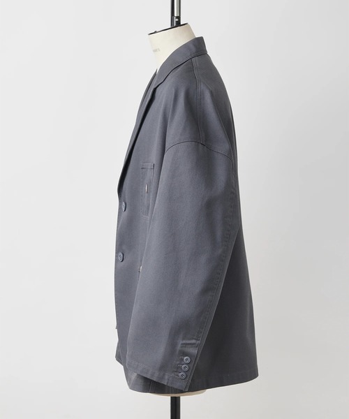SHINYAKOZUKA(シンヤコヅカ)の「【SHINYAKOZUKA/シンヤコズカ】HIS JK WITH DICKIES(テーラードジャケット・メンズ・ブラック/ダークグレー・M/S)」の4枚目の写真
