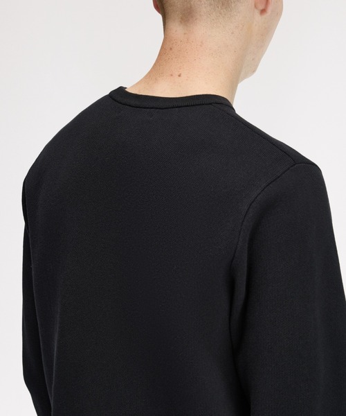 FRED PERRY(フレッドペリー)の「Embroidered Panel Jumper/刺繍パネルニット(ニット/セーター・メンズ・ブラック・M/L)」の3枚目の写真
