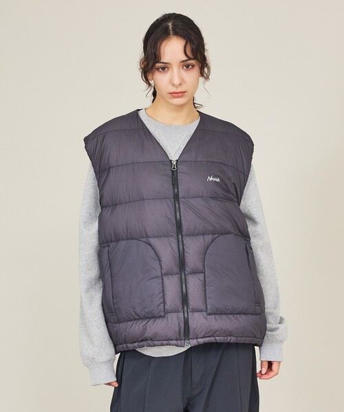 NANGA(ナンガ)の「【NANGA/ナンガ】SHEER DOWN VEST/ シアーダウンベスト/N2600-0K009D(ダウンベスト・メンズ・ブラック/グレー・M/L)」の18枚目の写真