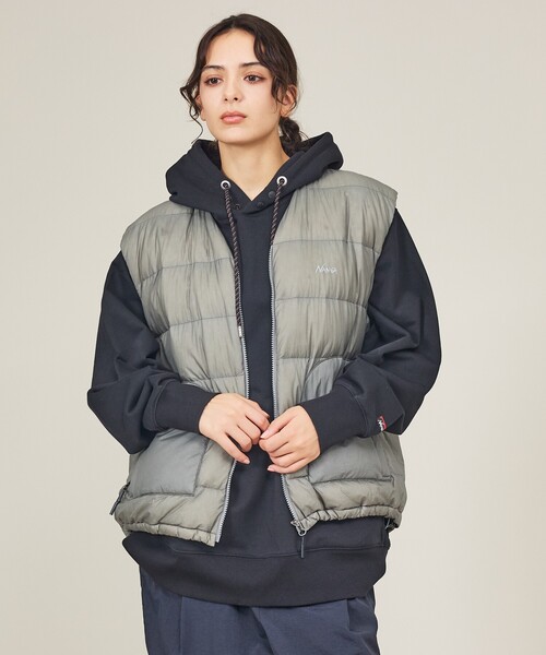 NANGA(ナンガ)の「【NANGA/ナンガ】SHEER DOWN VEST/ シアーダウンベスト/N2600-0K009D(ダウンベスト・メンズ・ブラック/グレー・M/L)」の14枚目の写真