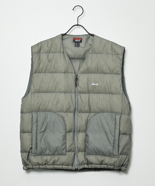 NANGA(ナンガ)の「【NANGA/ナンガ】SHEER DOWN VEST/ シアーダウンベスト/N2600-0K009D(ダウンベスト・メンズ・ブラック/グレー・M/L)」の8枚目の写真